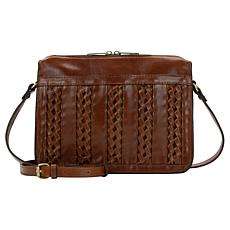 "As Is" Patricia Nash Nazaire Leather Top Zipper Crossbody