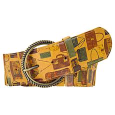 "As Is" Patricia Nash Resena Leather Stretch Belt