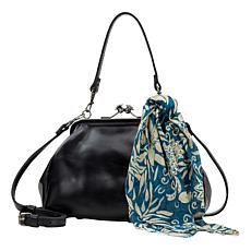 "As Is" Patricia Nash Tabby Frame Bag w/Scarf