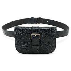 "As Is" Patricia Nash Vitrolles Leather Belt Bag