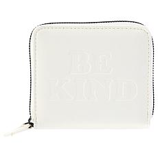 "As Is" Phluid Embossed Metallic Zip Around Wallet