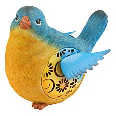 "As Is" Plow and Hearth Solar Resin Bird Garden Decor