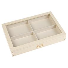 "As Is" Prestige™ Croco-Embossed Single Drawer Jewelry Box - 4-Comp...