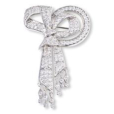 "As Is" Radiance by Absolute™ 1.90ctw Twisted Bow Dangle Pin