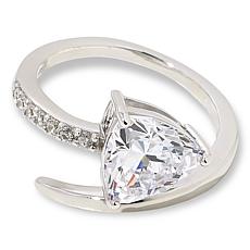 "As Is" Radiance by Absolute™ 3.30ct Trilliant Cut Solitaire Wrap Ring