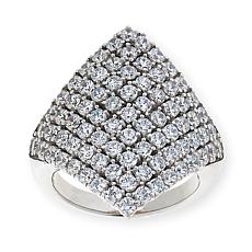 "As Is" Radiance by Absolute™ 4.80ctw Diamond-Shaped Pavé Ring