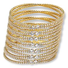 "As Is" Radiance by Absolute™ 76.50ctw Multi-Row Cuff Bracelet