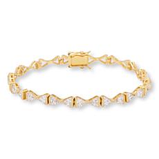 "As Is" Radiance by Absolute™ Magnet Clasp Bow Design Line Bracelet