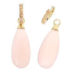 "As Is" Rarities Gold-Plated Chalcedony Earrings