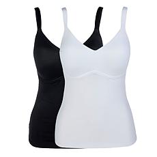 "As Is" Rhonda Shear 2-pack Molded Cup Cami Tank Top