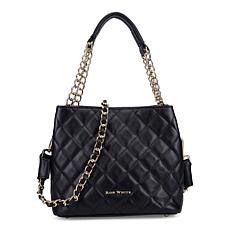 "As Is" Ron White Easton Quilted Nappa Leather Satchel Bag