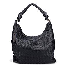 "As Is" Ron White Fairmont Woven Nappa Leather Hobo