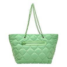 "As Is" Samantha Brown Quilted Tote Handbag