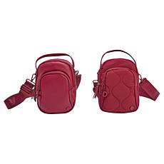 "As Is" Samantha Brown To-Go Anti-Theft 2-Piece Mini Crossbody Set