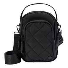 "As Is" Samantha Brown To-Go Quilted Triple Compartment Crossbody