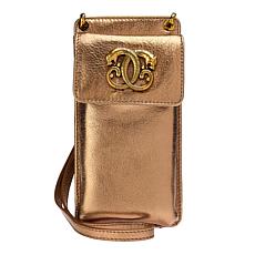 "As Is" Sharif Legacy Pearlized Leather Crossbody Bag