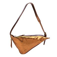 "As Is" Sharif Legacy Shark Tooth Leather Crossbody Bag