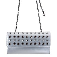 "As Is" Sharif Legacy Studded Leather Wallet with Detachable Strap
