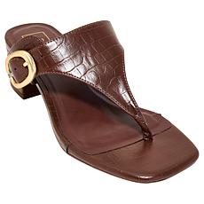 "As Is" SHUSHOP® Elodie Buckle Thong Sandal