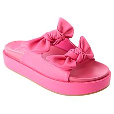 "As Is" SHUSHOP KIKI Bow Flatform Slide Sandal