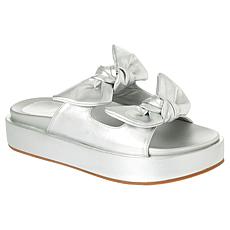 "As Is" SHUSHOP KIKI Bow Flatform Slide Sandal