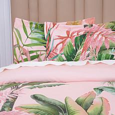 "As Is" South Street Loft 3-piece Pink Palms Comforter Set
