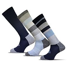 "As Is" True Energy Over-the-Calf Unisex Socks 3-pack