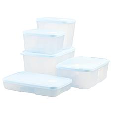 "As Is" Tupperware 10-piece Date, Store & Freeze Food Storage Set