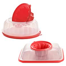 "As Is" Tupperware® Multi-Layer and Round Jel Party Molds Set