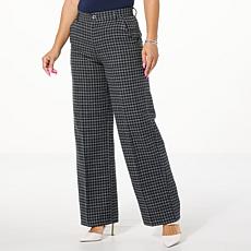 "As Is" TWRHLL by Christie Brinkley Comfort Wool-Blend Wide Leg Tro...