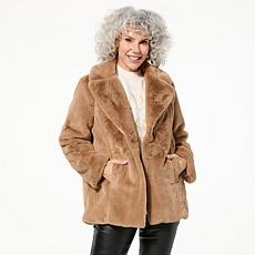 "As Is" TWRHLL by Christie Brinkley Faux Fur Coat