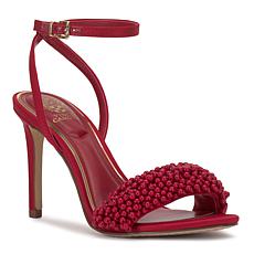 "As Is" Vince Camuto Arleem Beaded Heeled Dress Sandal