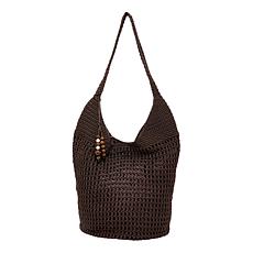 "As Is" Wildflower Performance Crochet Bucket Boho Hobo Handbag