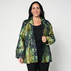"As Is" WynneCollection Fall Jacquard Topper
