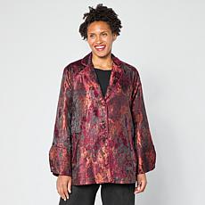 "As Is" WynneCollection Fall Jacquard Topper