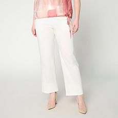 "As Is" WynneCollection Flatter FIT Straight Leg Cuffed Pant