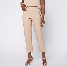 "As Is" WynneCollection Flatterfit Patch Pocket Cropped Pant