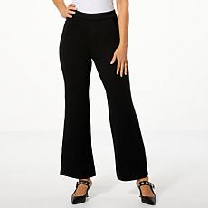 "As Is" WynneCollection Occasion Ponte Knit Tuxedo Panel Pant