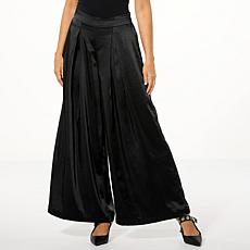 "As Is" WynneCollection Occasion Satin Evening Pant