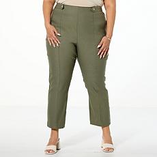 "As Is" WynneCollection Polished FlatterFIT Slim Leg Cropped Pant