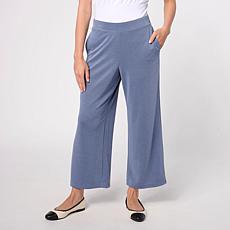 "As Is" WynneCollection Sueded Jersey Cropped Pant