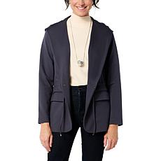 "As Is" WynneLayers Double Knit Hooded Drawstring Jacket