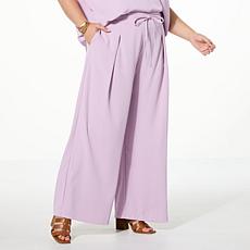 "As Is" WynneLayers Drapey Twill Front Pleat Pant