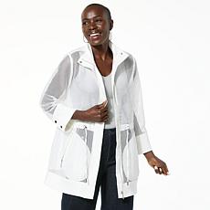 "As Is" WynneLayers FlatterFIT Mesh Knit Jacket