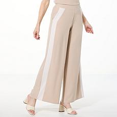 "As Is" WynneLayers Luxe Crepe Pant with Sideseam Panel