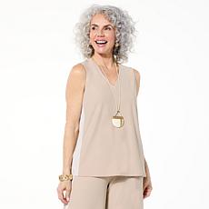 "As Is" WynneLayers Luxe Crepe V-Neck Tank