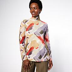 "As Is" WynneLayers Mesh Knit Turtleneck Top