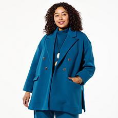"As Is" WynneLayers Scuba Knit Unstructured Jacket