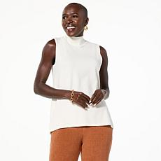 "As Is" WynneLayers SoftKNIT Sweater Knit Mock Neck Tank