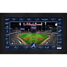 Atlanta Braves Framed 2025 Signature Field Team Roster